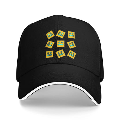 Geometry Cube Gaming Dash Baseball Cap Hip Hop  Sandwich Hats Unisex Adjustable Dad Hat Sport