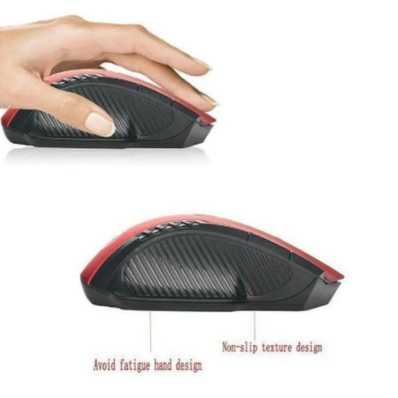 Mini Portable Mouse 2.4GHz Wireless Optical Game Mouse for PC Laptop Computer USB Receiver