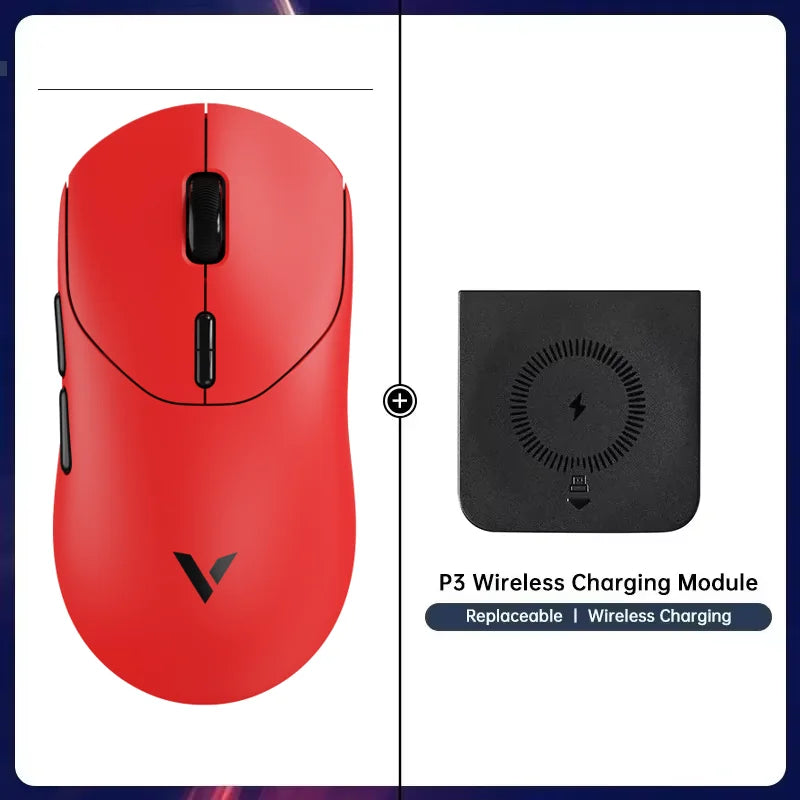 Rapoo VT2 MAX Wireless E-sports Gaming Mouse with 8K Polling Rate Optical Sensor Ergonomic Design 53g Lightweight for PC Laptop