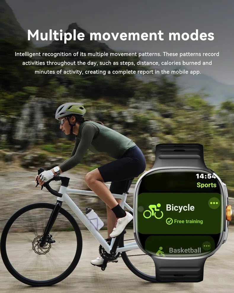 M99 Smartwatch 5G With 2.4inch Amoled Screen 900W Rotating Camera WIFI GPS Position Compass NFC Bluetooth Smart Watch Men Women