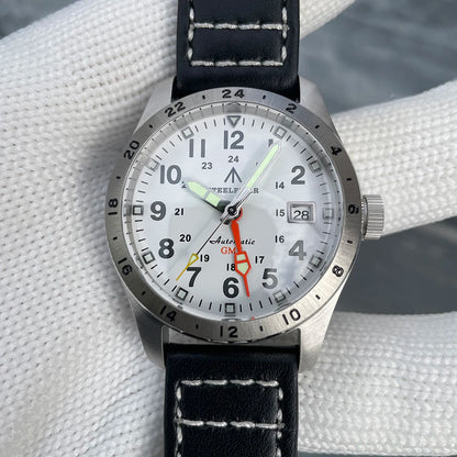 Reloj de pulsera mecánico STEELFLIER Official SF792 GMT con movimiento NH34, luminiscencia Super BGW9 C3, impermeable 200M, reloj de buceo de lujo para hombre