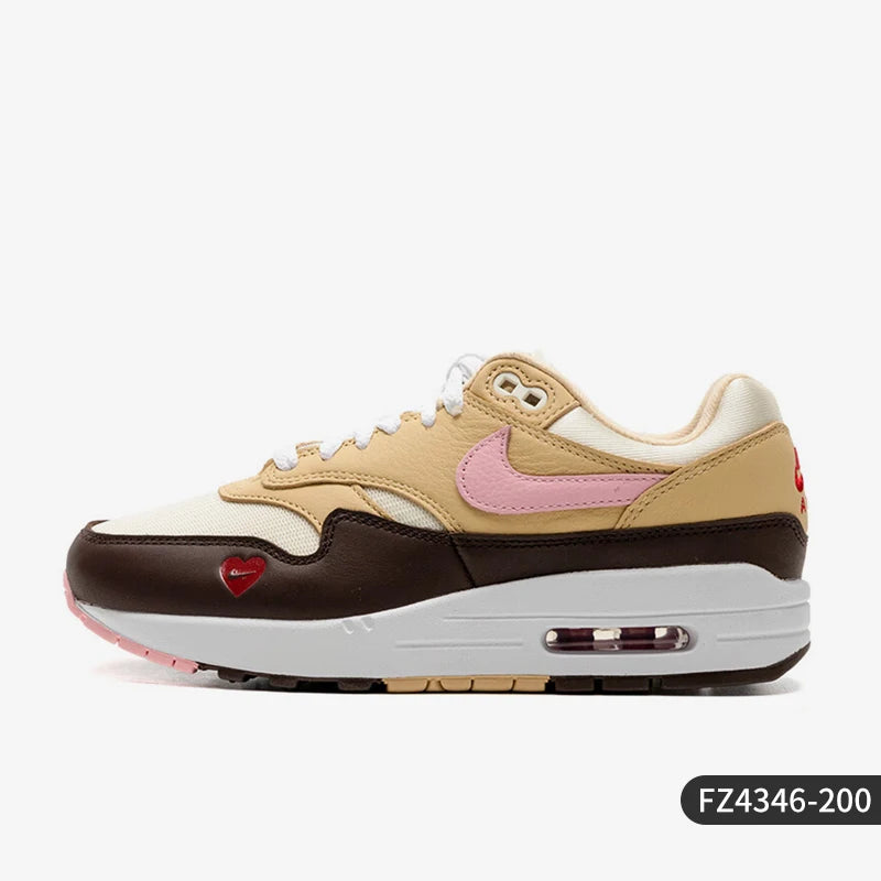 Nike Official Authentic Air Max 1 87 Women's Minimalist Sporty Casual Sneakers FZ4346-200