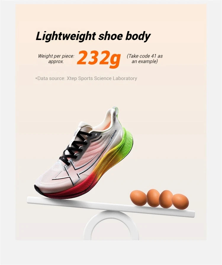 Xtep Men's Running Shoes 2000km 3.0 2025 Spring Lightweight Cushioned Wear-Resistant Training Jogging Sneakers 875119110032
