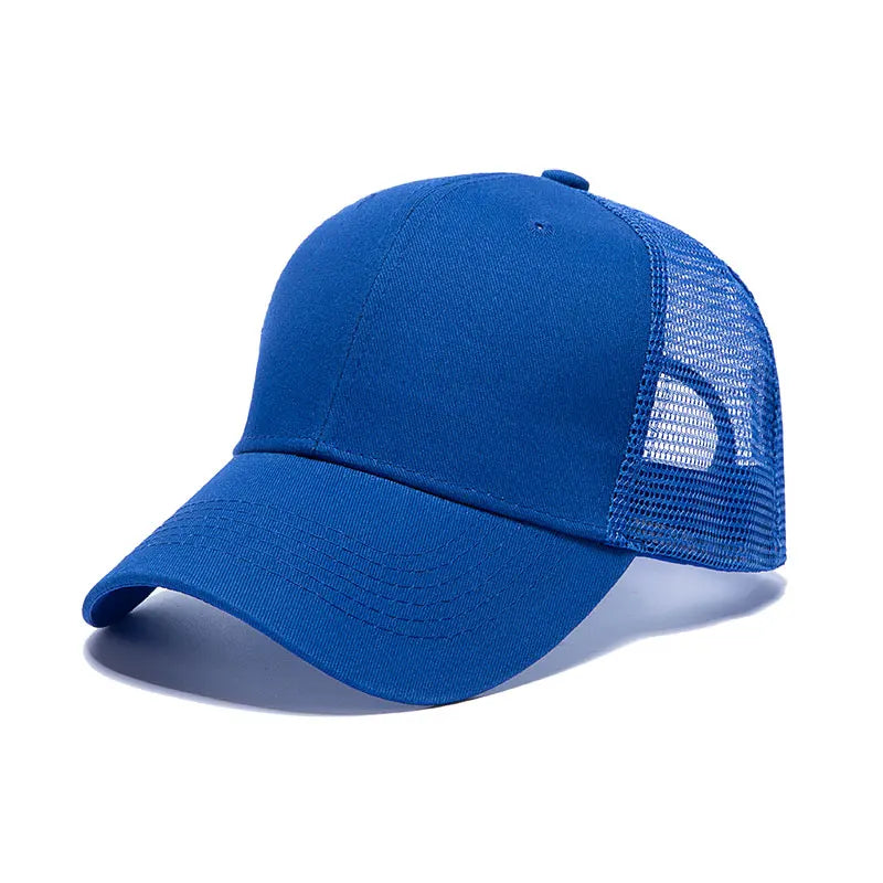 Cappellini da baseball all'ingrosso da uomo, cappellini casual, cappelli in mesh da donna, cappelli unisex con logo personalizzato, cappelli ricamati