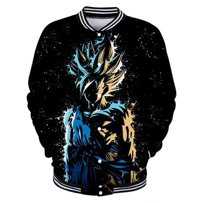 Dragon Ball Streetwear – baseballová uniforma pro muže a ženy, Son Goku, kostýmy pro dospělé, bundy, jarní a podzimní kabáty, svetry, mikiny, dárky