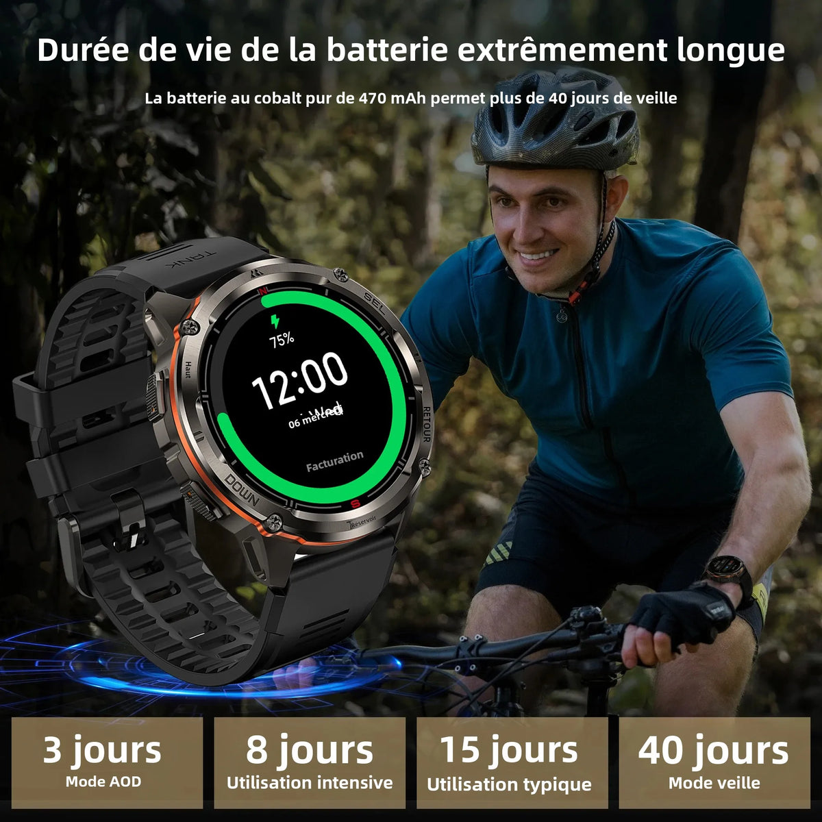 Ceas inteligent KOSPET TANK T3 Ultra 2 pentru bărbați, cu GPS, din oțel inoxidabil, rezistent la apă până la 50 m, IP69K, monitor de sănătate, compatibil cu Android și iOS