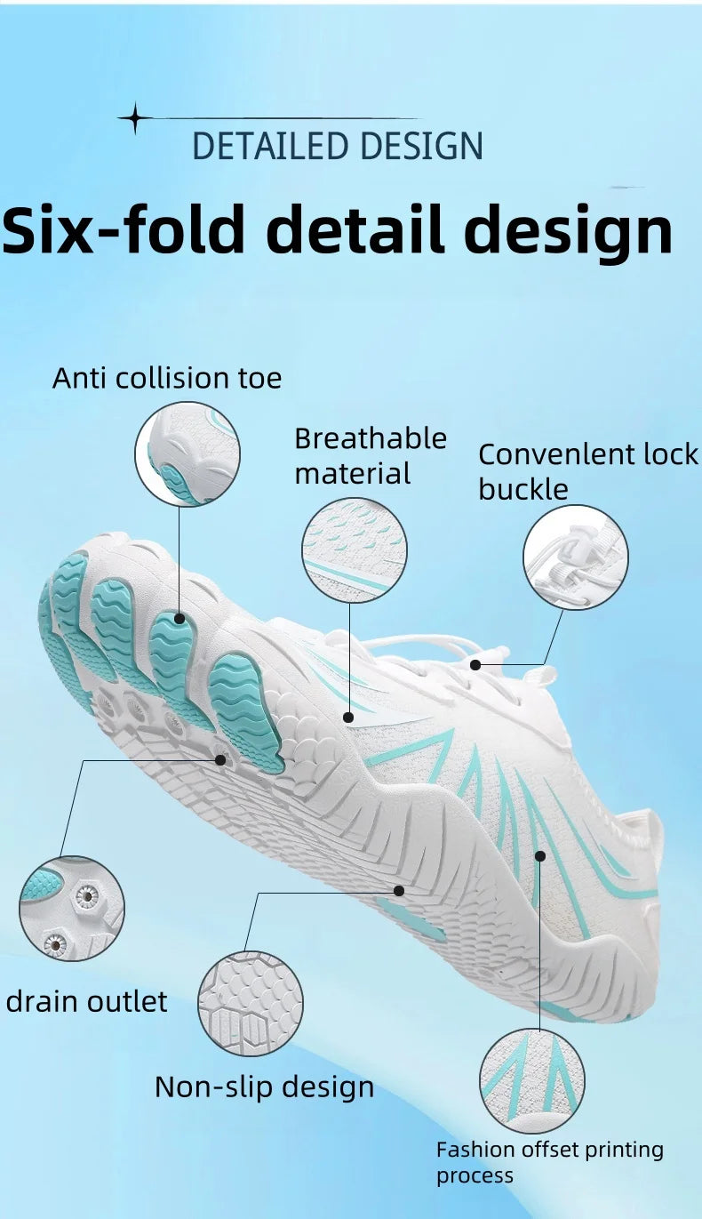 2025 new quick-drying non-slip water shoes for men and women couples, can be used for outdoor beach and indoor fitness