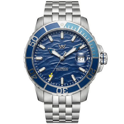 Zegarek WM – automatyczny zegarek mechaniczny NH35 z powłoką antyrefleksyjną, wodoodporny do 200, z szafirowym szkłem – Welly Merck Watch WM206