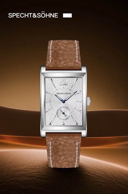 Specht & Söhne 2025 New fashion Square Watch For Men Chronograph Sports Watches Stainless Steel Sapphire Crystal 50M Waterproof