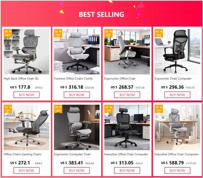 High Back Office Chair 3D Headrest Gaming Chairs Adjustable Computer Relaxing Massage Gamer Chair Ergonomic Office Furniture