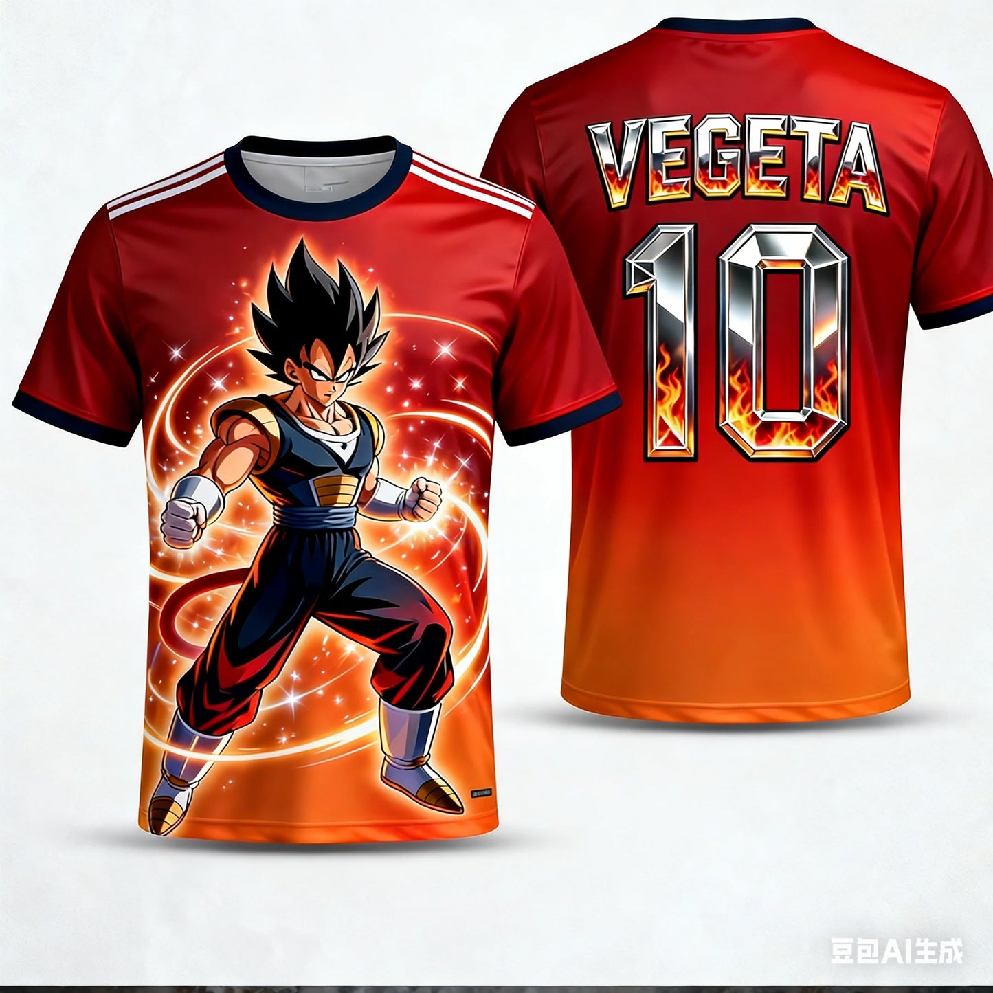 026 Summer Dragon Ball  T-Shirt Oversized Vegeta Super Saiyan 3D Print Gym Streetwear Breathable Unisex Tee for Adults Kids