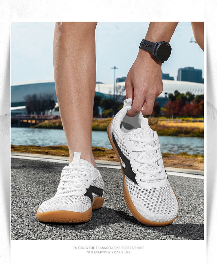 Men's Wide-Design Anti-Slip Casual Shoes Hiking Shoes Barefoot Loafers Multiple Colors Available Breathable Mesh Men's Footwear