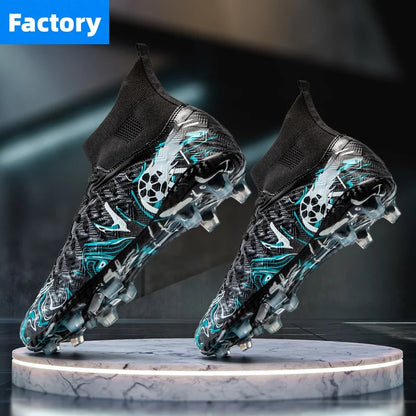 Men Professional Football Shoes Society Cleats Soccer Shoes Original Indoor Football Field Boots Grass Training TF/FG Sneaker