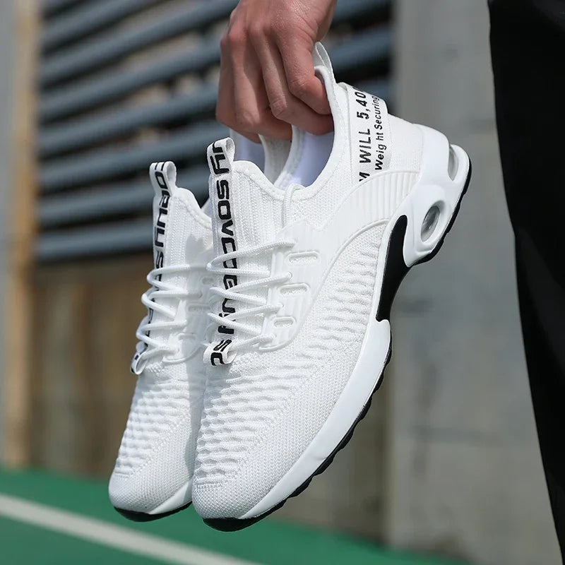 Chaussures d'été pour hommes maille chaussures de sport décontractées printemps été chaussures Tennis léger marche noir baskets 2025 article de vente chaude