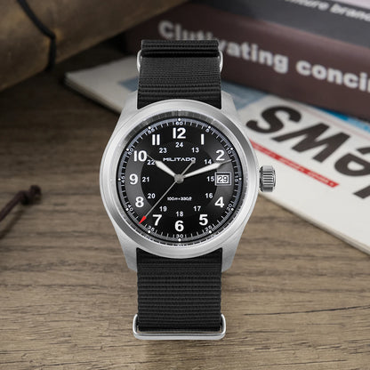 Militado ML08 Quartz Watch Ronda 515 Movement Domed Sapphire Wristwatch BGW9 Luminous 10Bar Waterproof 38mm Men Watches