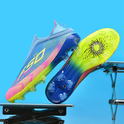 New Men's Soccer Shoes Match Indoor Hot-Selling Outdoor Football Boots Grass Cleats High-Top Futsal Sneakers Non-Slip High-Quality