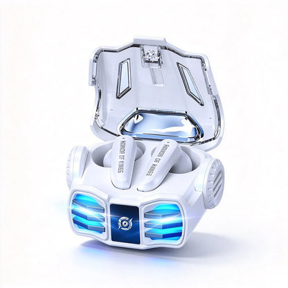 Écouteurs de jeu TWS Bluetooth 6.0, faible latence, éclairage RGB, contrôle tactile, charge sans fil Type-C, écouteurs de sport pour jeux et musique