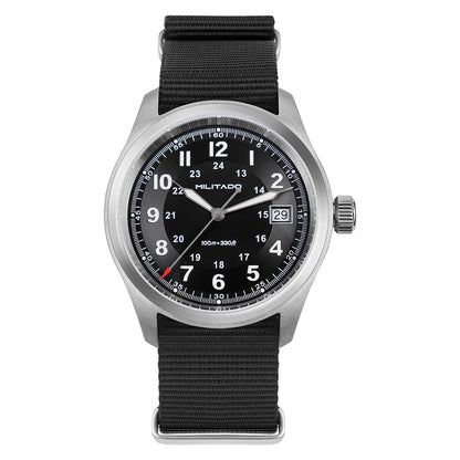 Militado ML08 Quartz Watch Ronda 515 Movement Domed Sapphire Wristwatch BGW9 Luminous 10Bar Waterproof 38mm Men Watches