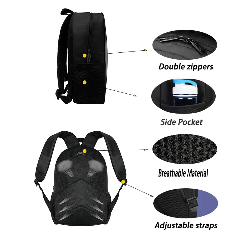Mochilas Infantis Populares FortniteS para Rapazes e Raparigas, Presente de Aniversário para Estudantes, Mochilas Escolares Unissexo para Crianças, Mochila de Campismo Resistente