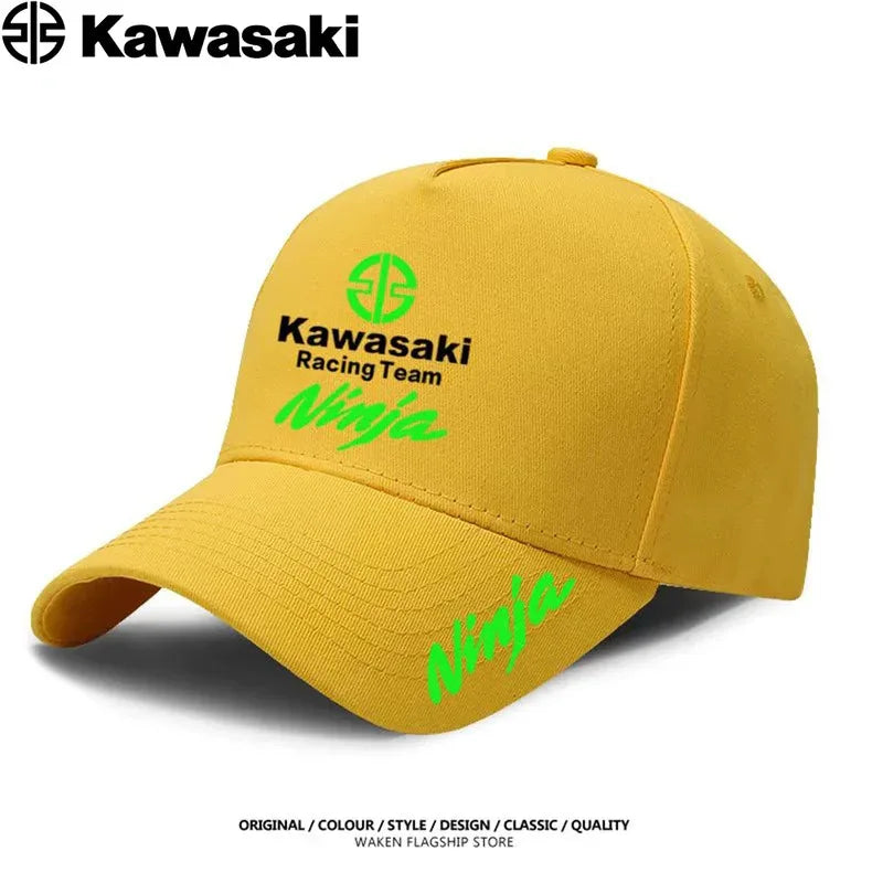Kawasaki's best-selling duck bill hats, sun hats, competition caps, men's and women's extreme sports fighting baseball caps are
