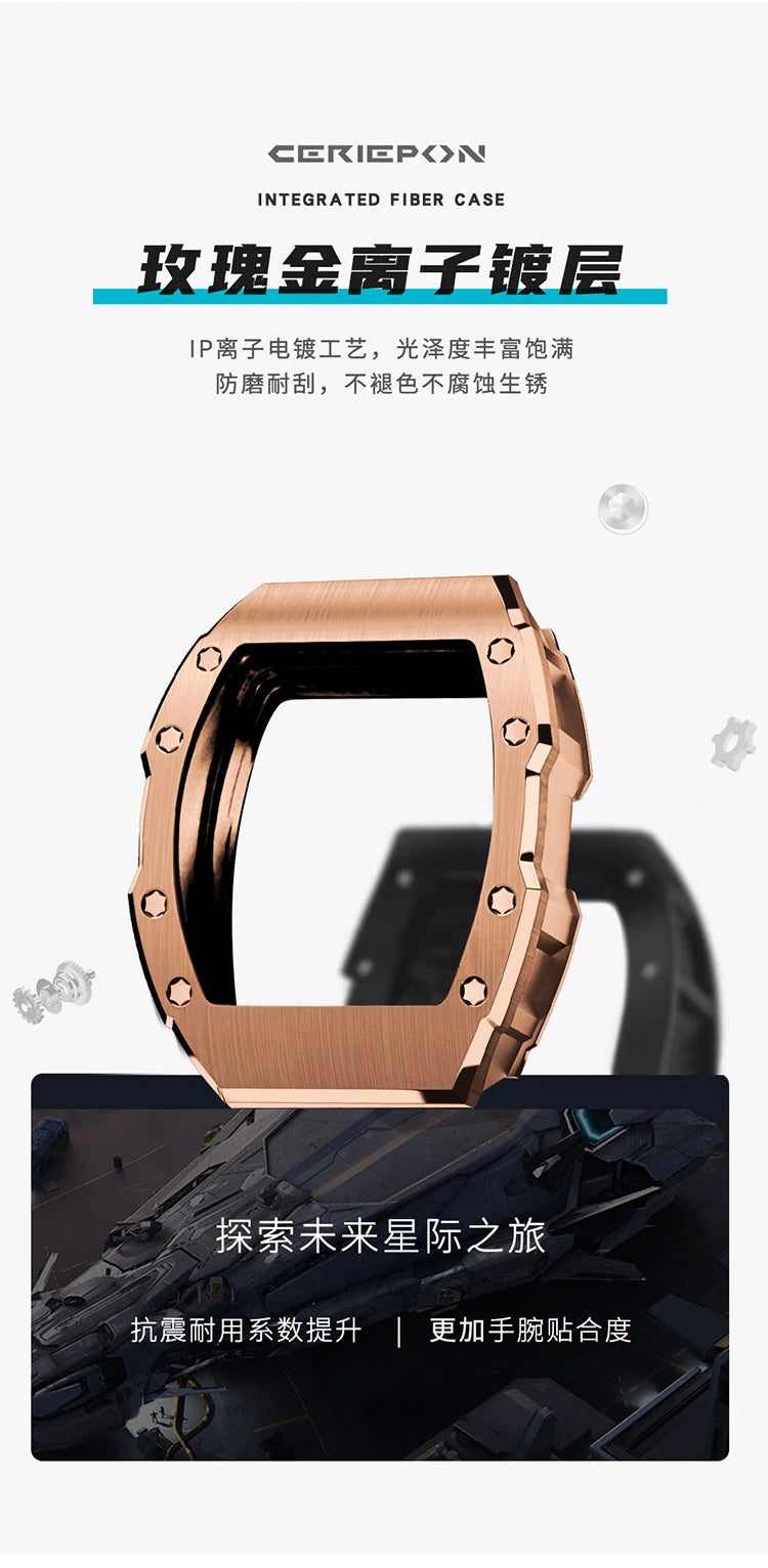Custom Men's Watch Luxury Automatic Watches for Men High-end Hollow Rose gold Stainless Steel Mechanical Wrist Watch Reloj Clock