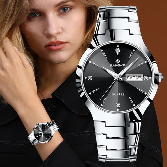BANGWEI 2026 NEW Women's Watch Fashion Waterproof Luminous Elegant Weekly Calendar Exquisite women's quartz wrist watch reloj