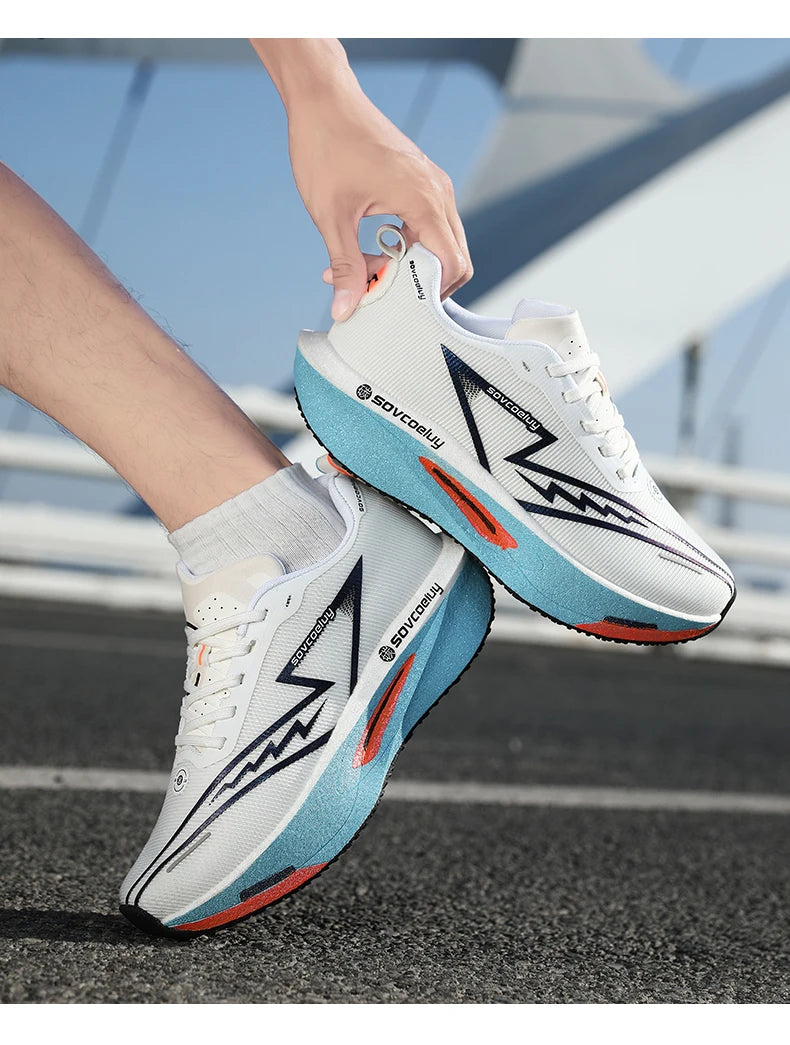 2026 løbesko med carbonplade til marathon, sportslige, åndbare og lette, komfortable skridsikre sneakers til mænd og kvinder, casual, ny