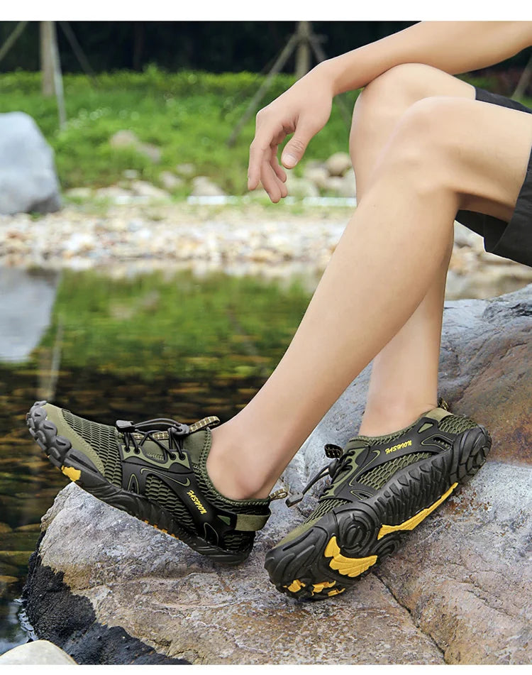 Vandsandaler til mænd, trekking- og vandresko, dræningssko, strandsandaler, hurtigtørrende svømmesandaler, barfodsandaler, dykker-, fiske- og surfesko, sneakers