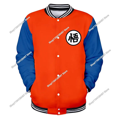 Dragon Ball Streetwear – baseballová uniforma pro muže a ženy, Son Goku, kostýmy pro dospělé, bundy, jarní a podzimní kabáty, svetry, mikiny, dárky
