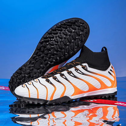 Chaussures de Football pour hommes, chaussures de Sport FG/TF, bottes d'entraînement en plein air pour garçons, antidérapantes, longues pointes, Futsal d'intérieur confortables