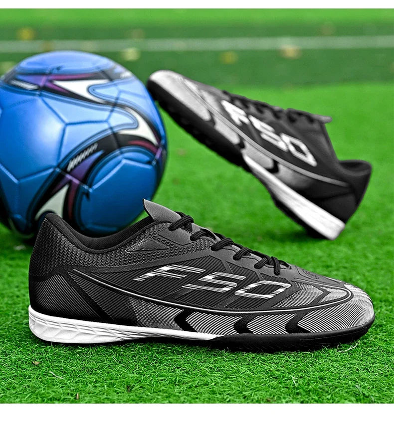 Chaussures de football en salle pour hommes, résistantes, décontractées, respirantes, confortables, antidérapantes, chaussures de futsal de qualité supérieure, chaussures de football