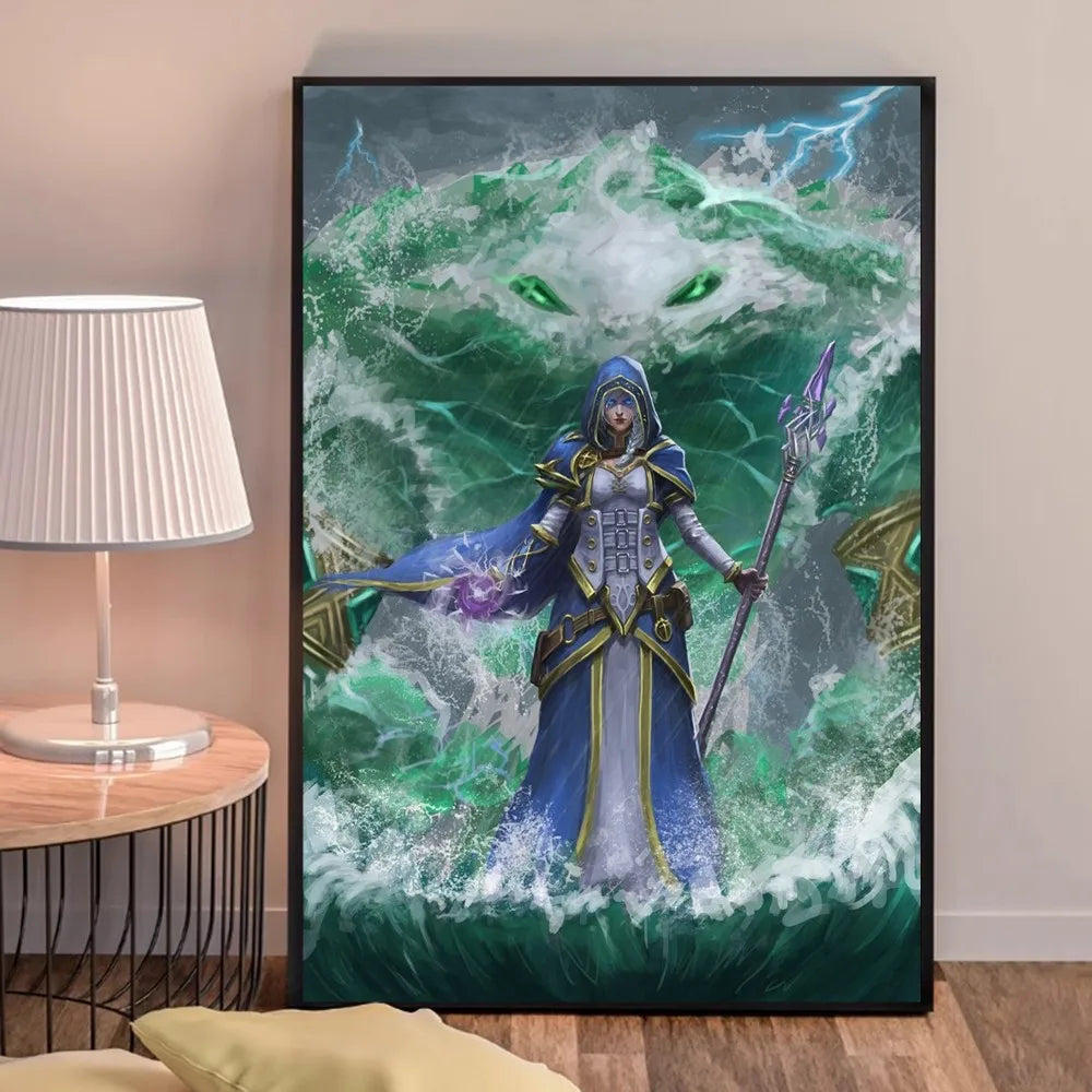World of Warcraft-spilplakat – udskrifter og plakater i god kvalitet – plakat i HD-kvalitet – vægkunst – maleri – studie – boligindretning