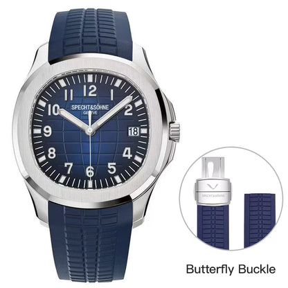 Specht&Sohne 40MM Automatic Mechanical Watch For Men Miyota 8215 Movt Sapphire Crystal 5167 Sports Wristwatch 50M Waterproof