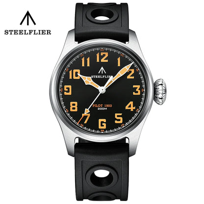 STEELFLIER Officieel SF740V Nieuw quartz-polshorloge Super C3 Lichtgevend 200 m waterdicht VH31 Mute-uurwerk Herenmode Zakelijk horloge