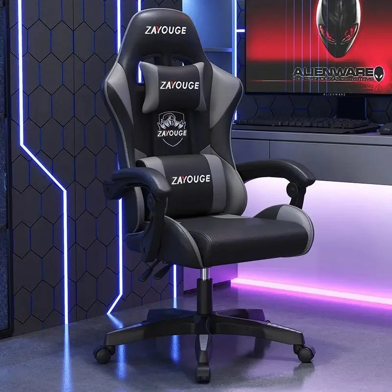 Ergonomic Gaming Chair for Home Office Long Hours Streamers Adjustable Reclining Lightweight Durability