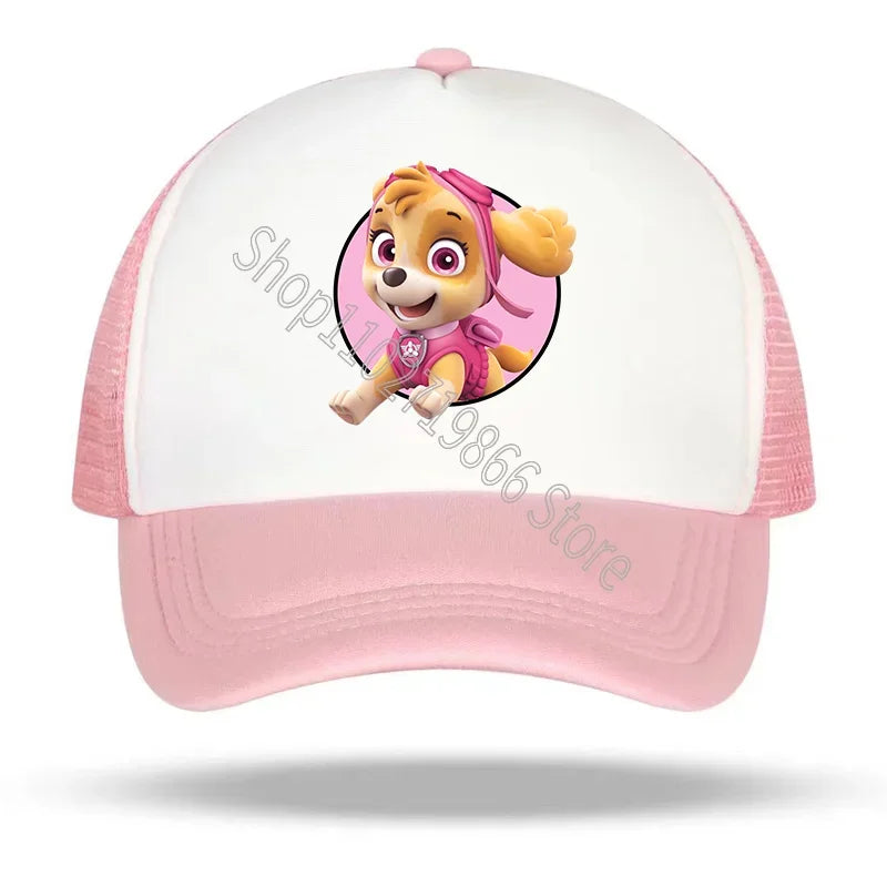 Paw Patrol Hats Chase Skye Baseball Cap Women Man Cute Cartoon Anime Pattern Print Sun Hat Summer Outdoor Caps Birthday Gifts