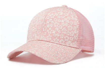 CNTANG 2024 New Print Mesh Caps Fashion Women Baseball Cap Summer Outdoor Casual Sun Hat For Female Hip Hop Girls Snapback