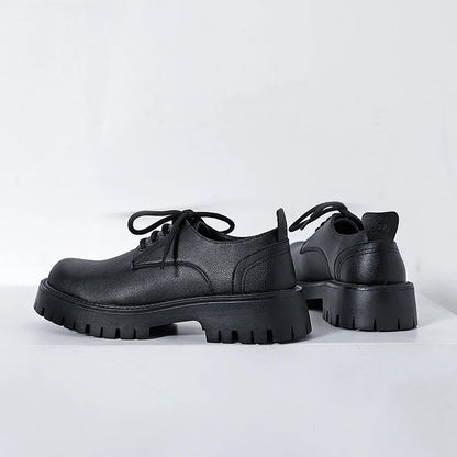 White Lace-up Oxford Shoe Men Fashion Men's Leather Sneakers Breathable Casual Loafers Shoes Mens Designer Men Comfortable Shoes