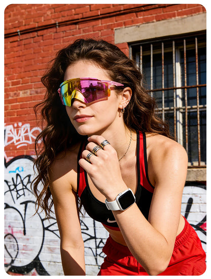 SCVCN Sunglasses for Men New Fashion Cycling Glasses UV400 Lenses Cycling Road Mountain Bike Glasses Women Casual Hiking 2026