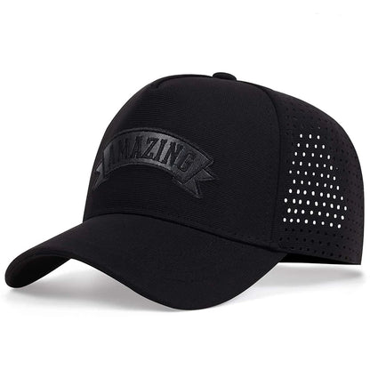 Unisex AMAZING Κασκέτα μπέιζμπολ με κεντημένα γράμματα Άνοιξη-Καλοκαίρι Καπέλα για υπαίθριες δραστηριότητες Ρυθμιζόμενα καπέλα καθημερινής χρήσης Καπέλο αντηλιακής προστασίας