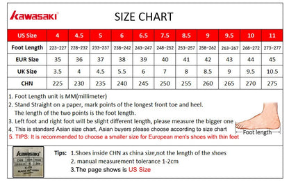 Kawasaki Professional Badminton Shoes Breathable Anti-Slip Sport Shoes for Men and Women Sneakers K-063