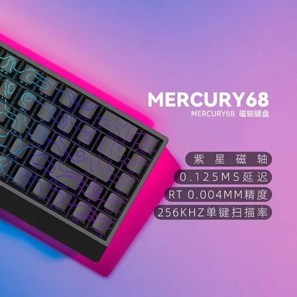 IROK Carotmas Mercury68 mechanische Tastatur mit Magnetschaltern, 8K, 68 Tasten, RT 0.004mm, geringe Latenz, individuell anpassbare kabelgebundene Gaming-Tastatur, PC-Geschenk