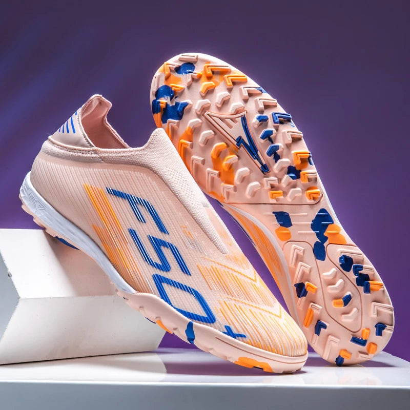 Nouvelles chaussures de football pour hommes, chaussures de football sur gazon, ultralégères, confortables, crampons d'intérieur antidérapants, crampons FG pour terrain synthétique, futsal, adulte, antidérapantes