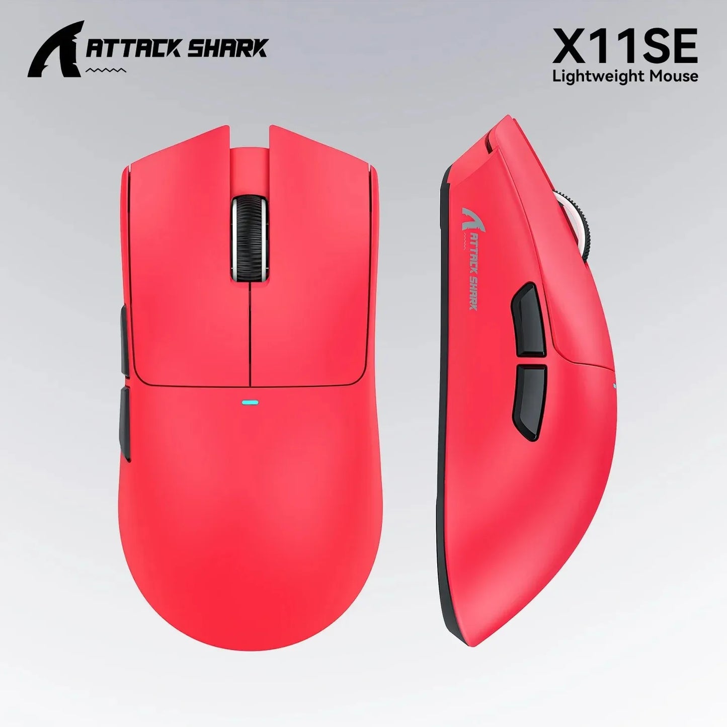 ATTACK SHARK X11SE Ultra-Light Wireless Gaming Mouse, 20 Million Cycles Life, PAW3311 Gaming, 22K DPI, 400 IPS, 40G, 1KHz, 65 Hours, 30mAH