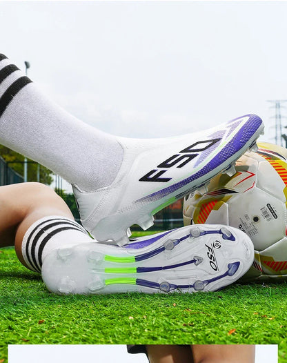 New Men Football Boots High-quality Soccer Shoes Sneakers Match Indoor Non-Slip Grass Cleats High-top Futsal Hot-selling Outdoor
