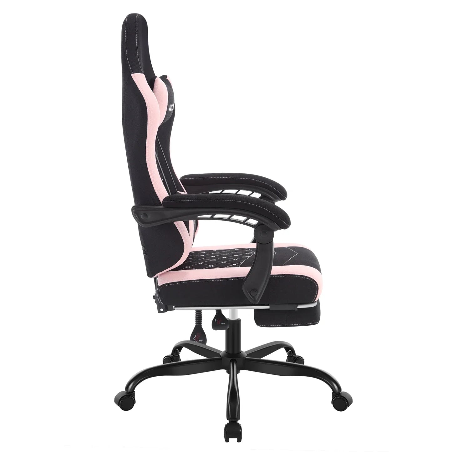 Silla de ordenador giratoria WOLTU con función de masaje, silla de oficina ergonómica con almohada y reposapiés, silla gaming ajustable en altura