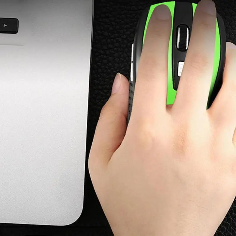 2.4GHz Wireless Mouse, Optical Mice with USB Receiver, Gamer 6 Buttons Mouse for Computer, PC, Laptop Accessories