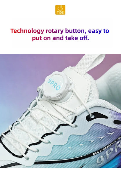 New Men's and Women's Running Shoes Breathable Racing Sports Shoes Carbon Cushion Lightweight Men's Jogging Training Shoes