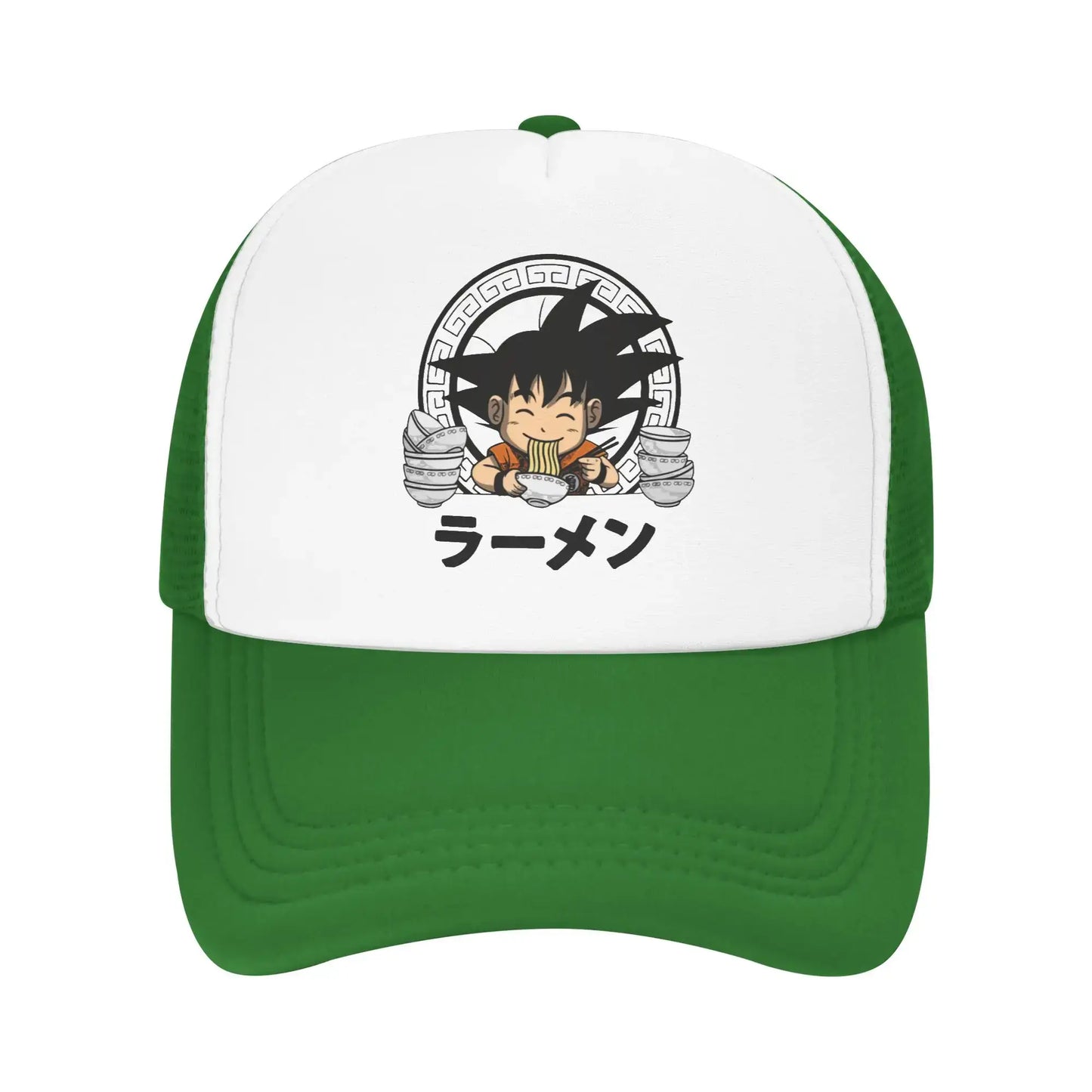 Goku Kid Ramen Dragon Ball Trucker Hat Men Women Vintage Anime Manga Hats Sports Cap Adjustable Polyester Baseball Caps Summer, Produit gaming premium Fraquane, produits de luxe, nouvelle génération, équipement gamer