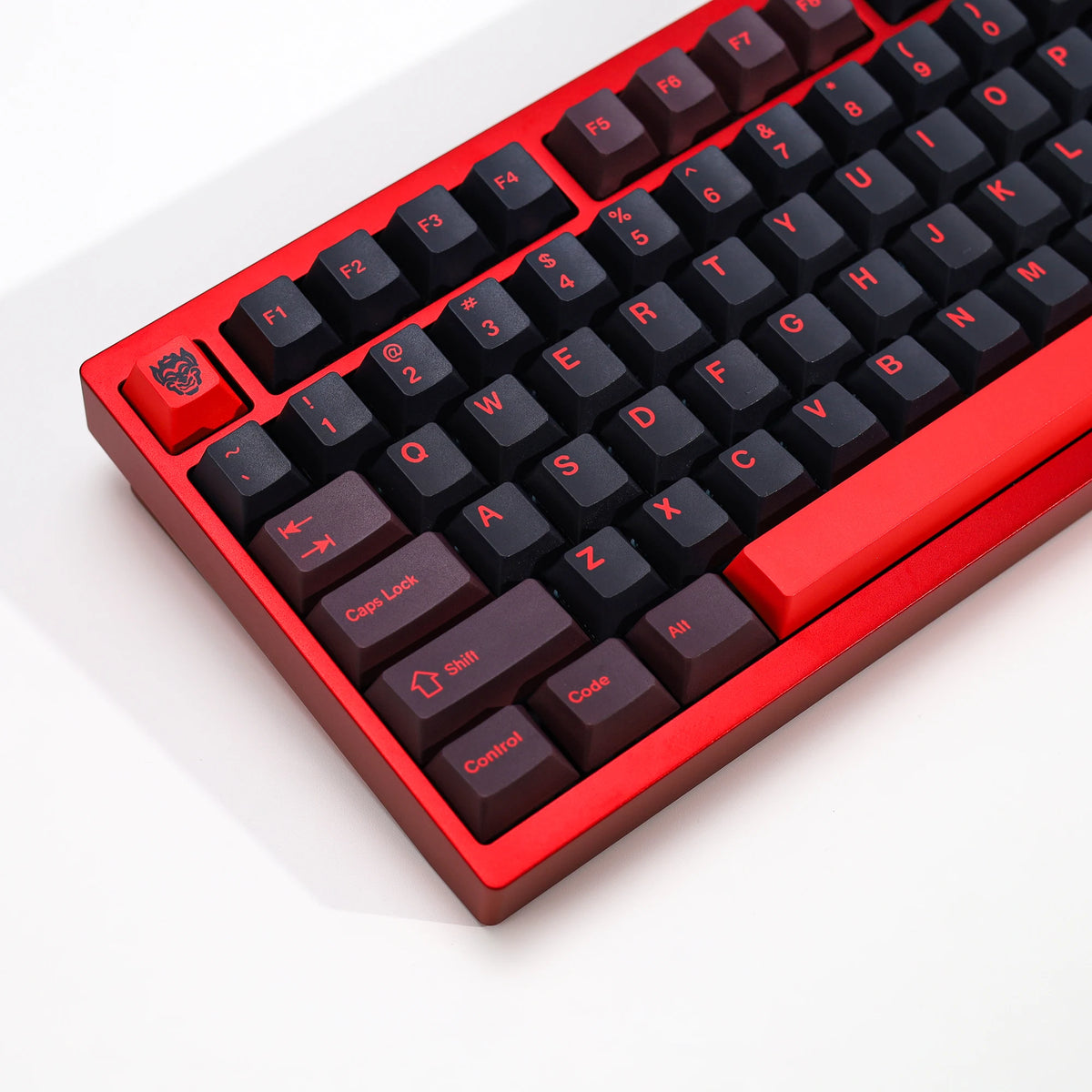 KBDiy GMK Red Dragon Keycaps PBT 143 Keys Set Retro Alice ISO Cherry Profile KeyCap For Custom DIY 60 Mechanical Keyboard Gaming